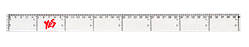 Лінійка 40 см прозора