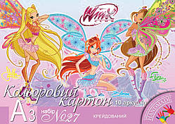 Набір кольорового картону крейдованого А3 (10 арк)
