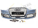 Передній бампер Audi A4 B8 2011-2016 стиль RS4, фото 2