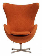 Кресло дизайнерское мягкое СДМ-Групп Эгг (Egg), ножка металл, цвет коричневый