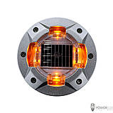 Автономний дорожній LED маячок PWSA10 із сонячною панеллю, фото 6
