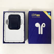 Бездротові Bluetooth навушники TWS i31-5.0. Колір: темно-синій