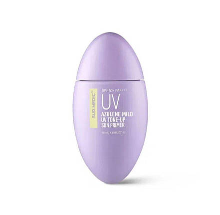Легкий солнцезащитный праймер SUR.MEDIC+ Azulene Mild UV Tone-Up Sun Primer SPF50+ PA++++, 50 мл, фото 2