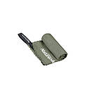 Рушник туристичний з мікрофібри для спорту Naturehike 128х80 см зелений, фото 4