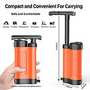 Фільтр портативний туристичний для очищення води L3000 на 3000 л Orange, фото 2