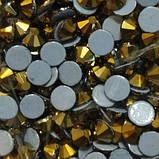 Стрази термоклейові Premium GOLD AURUM SS 20 Hot Fix 100 шт., фото 3