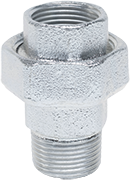 Американка чавунна оцинкована пряма ВЗ 1/2" Gebo (з прокладкою)