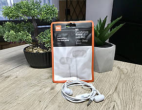 Навушники Xiaomi Mi Earphones Basic Білі Дротові навушники ксиоми, фото 2