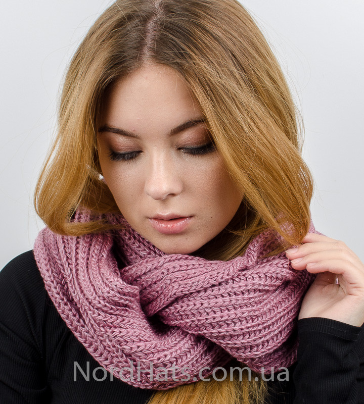 Снуд в'язаний "Норд", (Бузок)