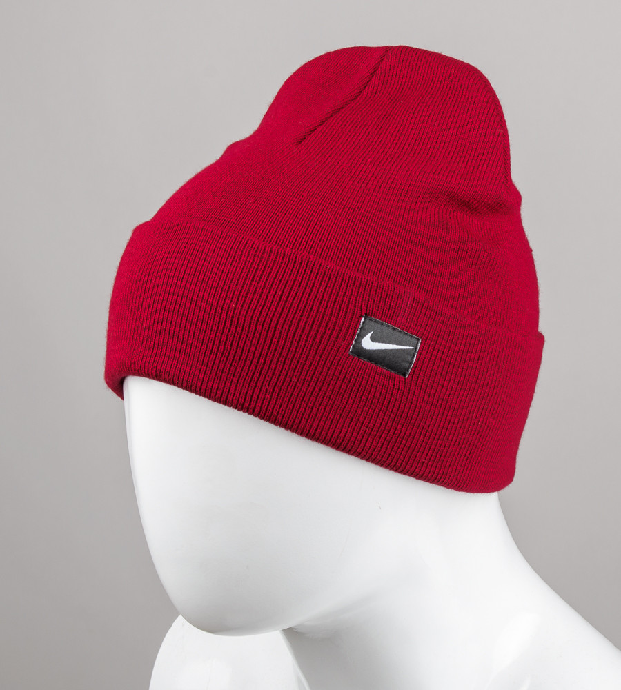 Шапка молодіжна "Ріжки" Nike (m20m), Бордовий