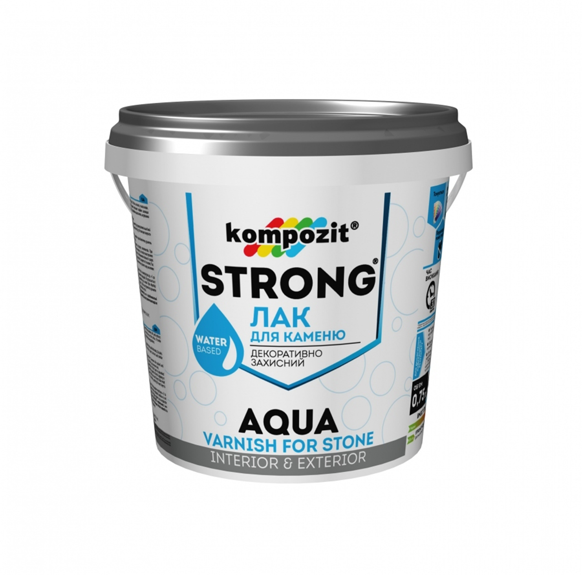 Лак для каменю Kompozit Strong Aqua 0.75л
