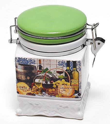 Емкость для Сыпучих Продуктов Bona Cheese&Wine 730 Мл Керамическая с ...
