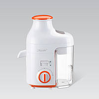 Соковижималка для фруктів та овочів Maestro MR-801 відцентрова 350 Вт електрична біло-помаранчева