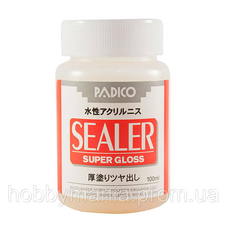 Лак суперглянець водостійкий глянсовий Padico 100 мл, Sealer Super Gloss