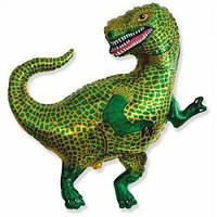 Фольгированный фигурный шар Динозавр Тиранозавр, большой надувной шарик Flexmetal Испания 84*82 см 34"