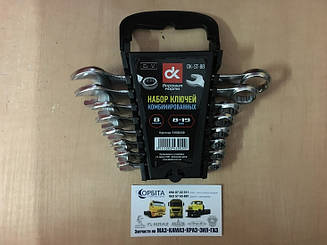 DK-ST-8b Набір ключів комбінованих 8-19 мм, 8 пр., пластик