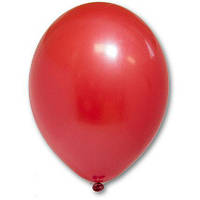 Воздушные шары красные пастель 30 см BelBal Бельгия 5 шт
