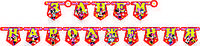 Бумажная гирлянда Минни Маус, детская гирлянда растяжка из букв З Днем Народження 2 м