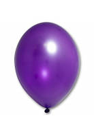 Воздушные шары фиолетовые металлик 30 см BelBal Бельгия 5 шт
