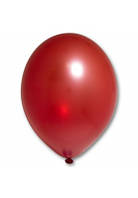 Воздушные шары красный металлик 30 см BelBal Бельгия 5 шт