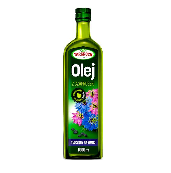 Олія чорного кмину, олія чорного кмину холодного віджиму, 1000 мл - Targroch