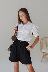 Блуза дитяча з коміром до школи