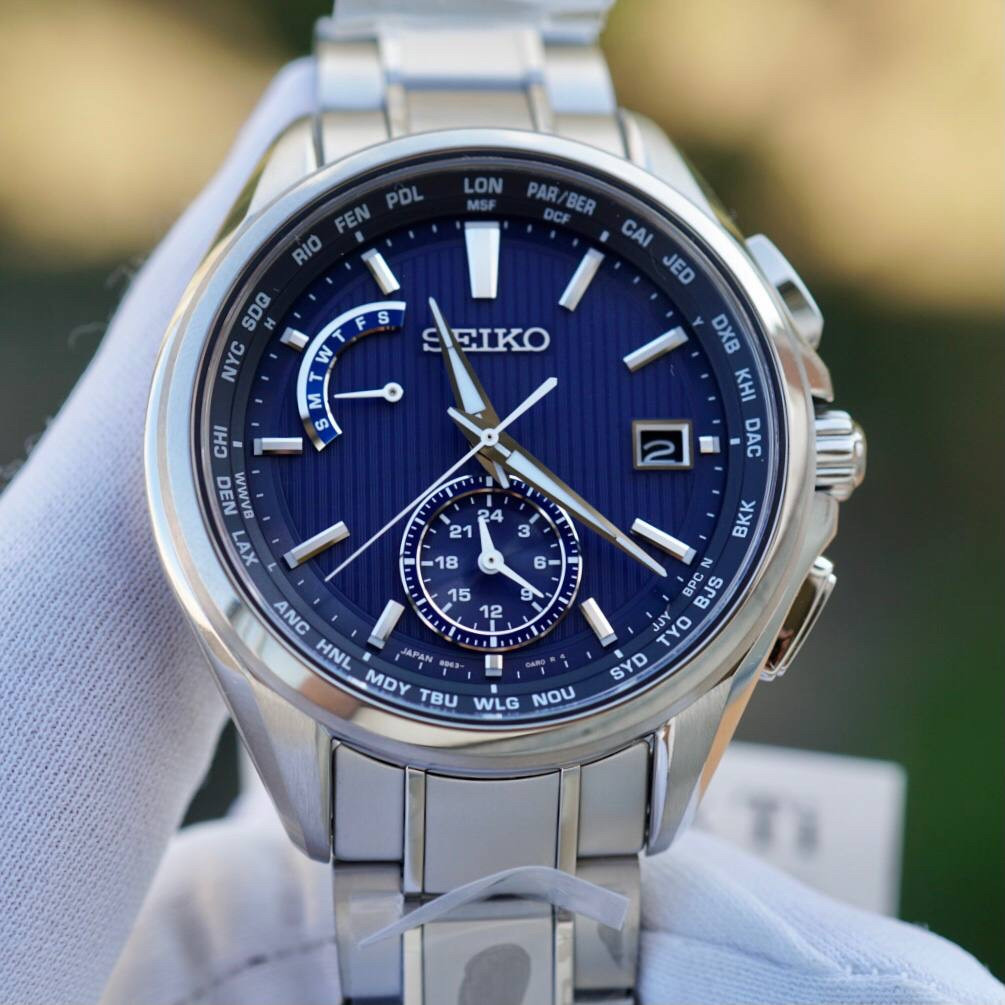 Seiko BRIGHTZ SAGA285 SOLAR Titanium Radio Synk MADE IN JAPAN