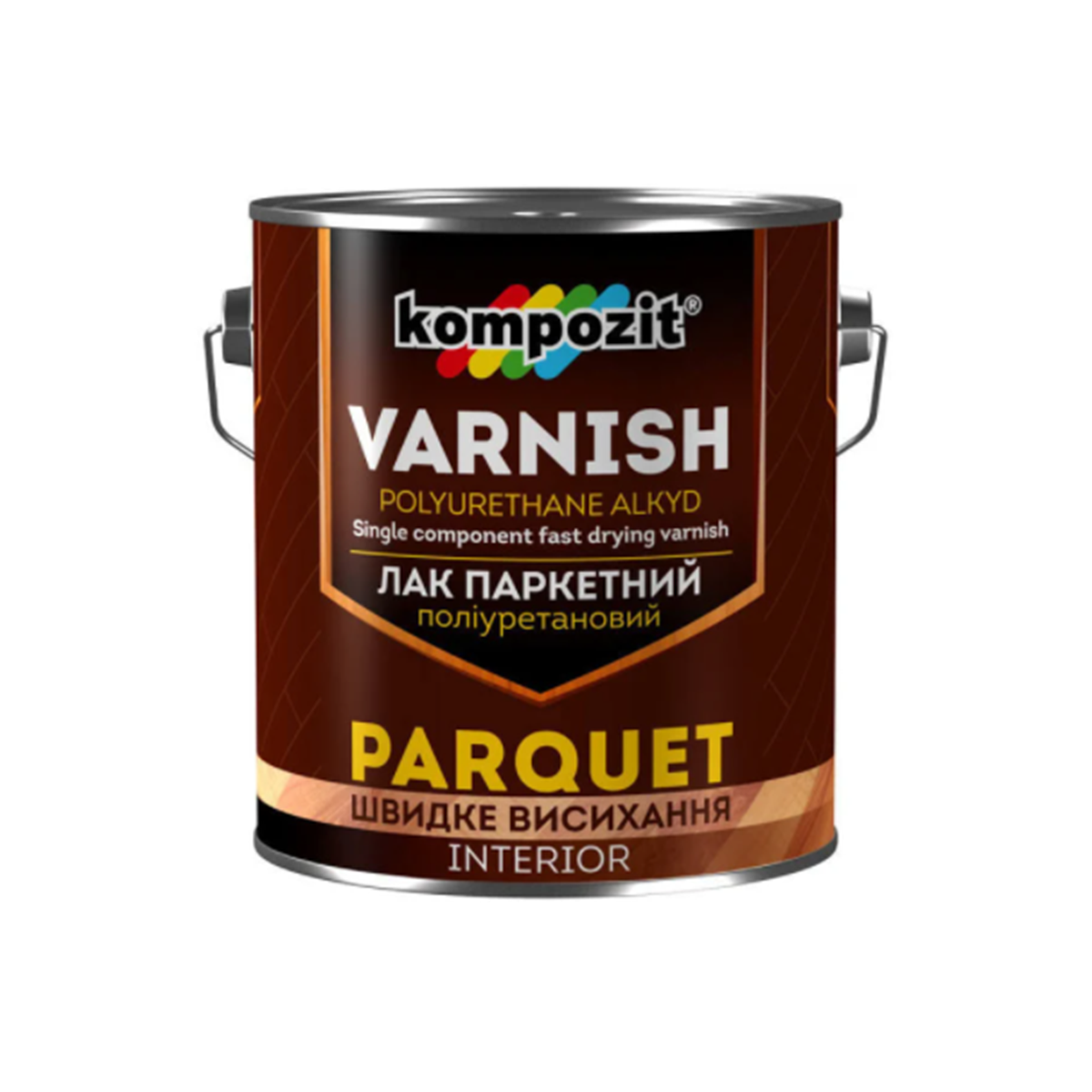 Лак паркетний Kompozit Parquet Varnish шовковисто-матовий 2.5л