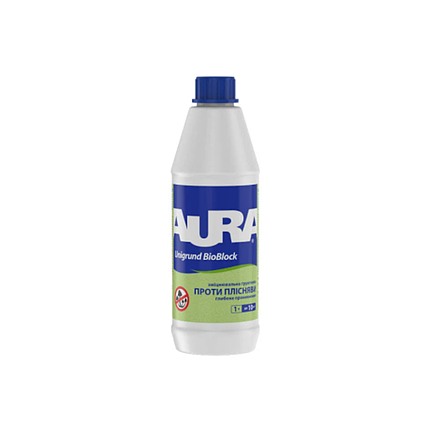 Антіплесневий грунт Aura Unigrund Bioblock 1л, фото 1