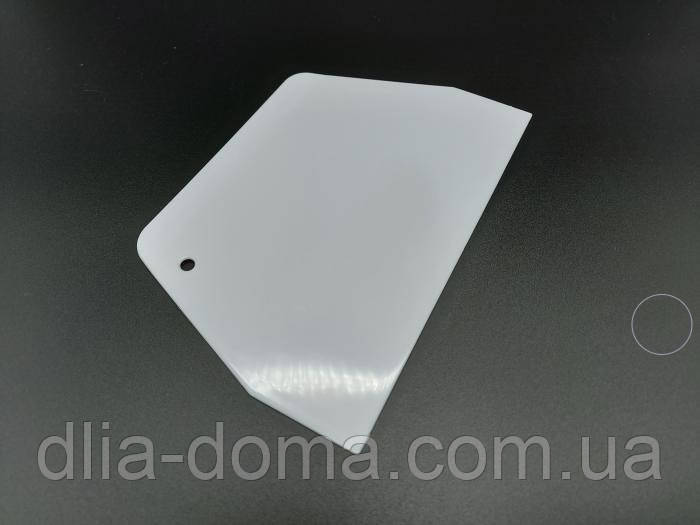 Шпатель кондитерський пластмассовий трапеція 12*19 см, фото 1