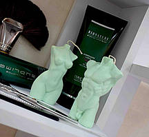 Свічки "Жіночий та Чоловічий Торс". Колір: М'ятний Висота: 10см. Матеріал:Парафін.