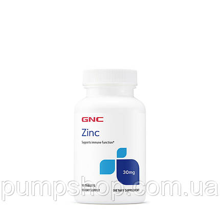 Цинк цитрат GNC Zinc 30 mg 90 таб., фото 2