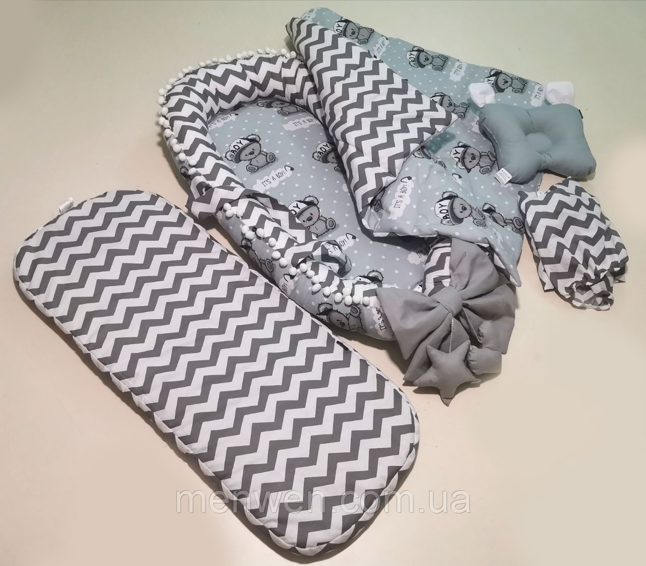Кокон гніздечко для новонароджених BabyNest (6 розмірів)