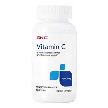 Вітамін C (аскорбінова кислота) GNC Vitamin C 1000 100 мг таб., фото 1