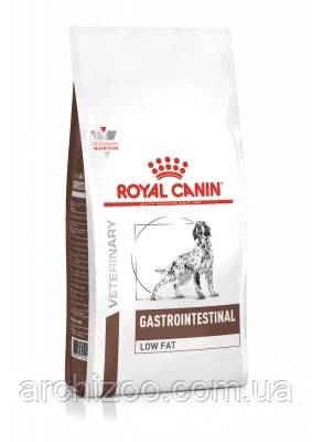 Royal Canin Gastro Intestinal Low Fat 12кг Дієта з обмеженим вмістом жирів, при порушеннях травлення