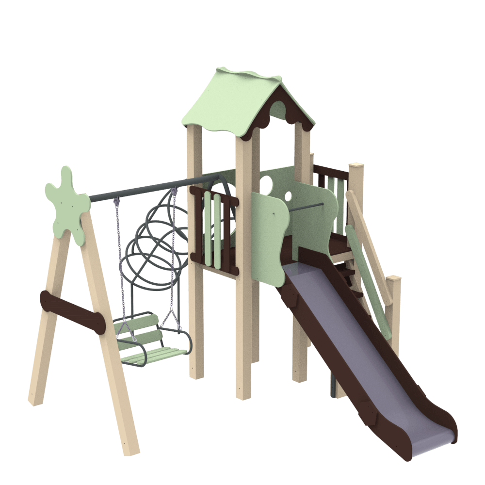 Дитячий комплекс Заєць, висота гірки 1,2 м Kidigo (11613), фото 1