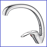 Змішувач для кухні високий ЛАТУННИЙ одноважільний Champion Premiere 011 (CH0084), фото 3