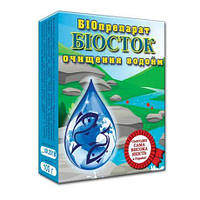 Бактерии для очистки водоемов Биосток очистка водоема 100 г (биопрепарат, средство, очиститель, препарат)
