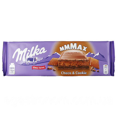 Шоколад молочний Milka Choco & Cookie Шоколад з Печивом 300 г Швейцарія