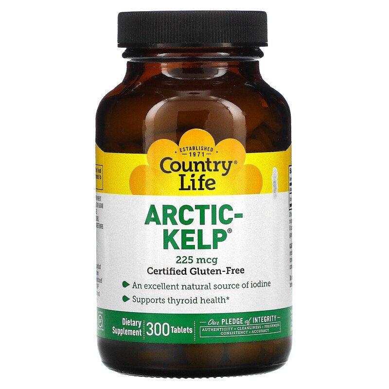 Country Life Arctic-Kelp 225 mcg 300 таблеток