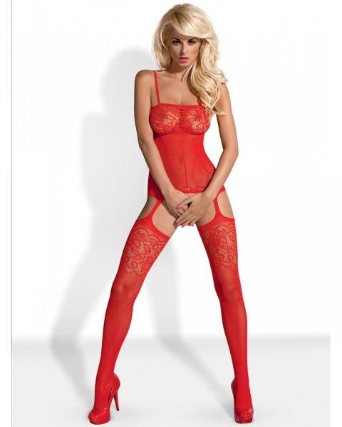 Комбінезон BODYSTOCKING F204 Obsessive червоний S/M