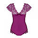 Боді Obsessive Moketta teddy purple S / M, фото 2