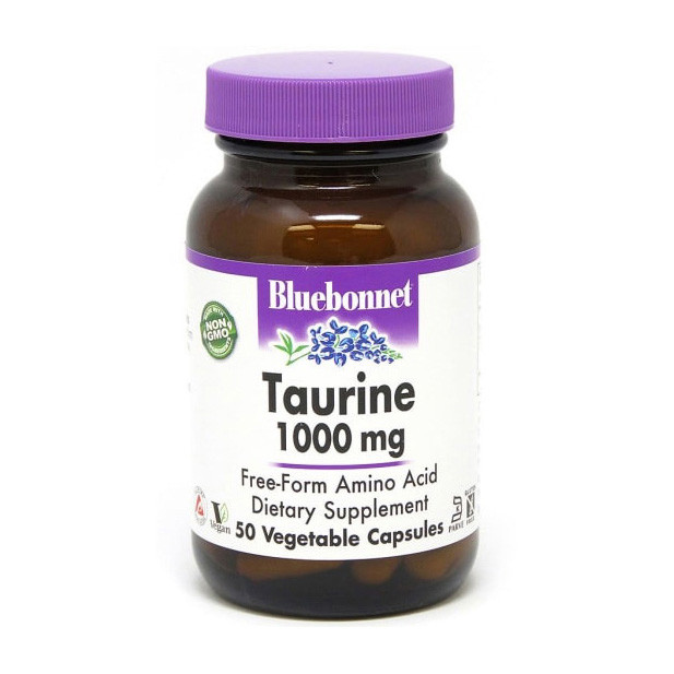 Таурін Bluebonnet Nutrition Taurine 1000 mg 50 см. caps, фото 1