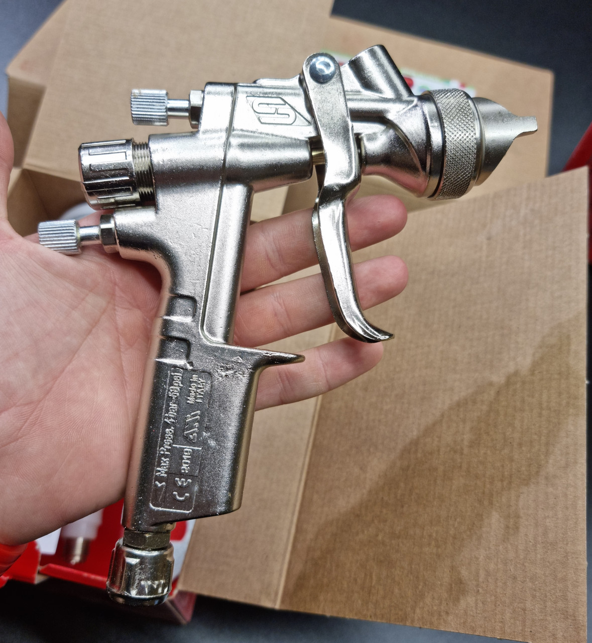 ANI AT/S Пневматичний фарбопульт дюза 1,9 ґрунтовковий, фото 1