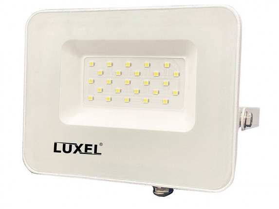 Світлодіодний білий прожектор Luxel 162х144х28мм 175-260V 20W IP65 (LED-LPEW-20С), фото 1