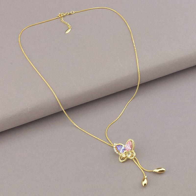 Підвіска біжутерія Xuping Jewelry Фіаніт 51 см позолота 18к