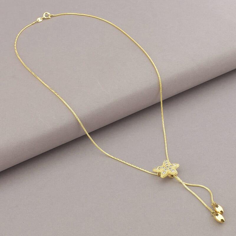 Підвіска біжутерія Xuping Jewelry Фіаніт 50 см позолота 18к