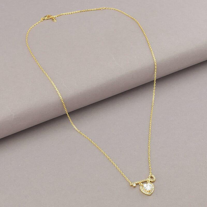 Підвіска біжутерія Xuping Jewelry Фіаніт 44 см позолота 18к