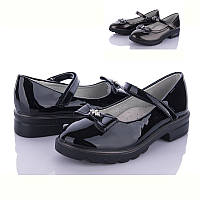 Чорні туфлі для дівчинки ВВТ (код 5963-00) р31