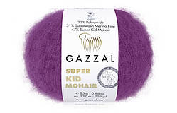 Gazzal SUPER KID MOHAIR (Супер Кід Мохер) № 64415 фіолетовий (Пряжа мохер, нитки для в'язання)